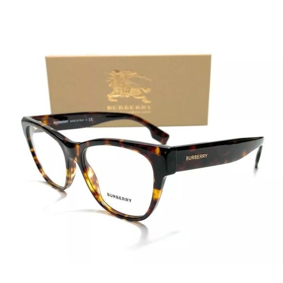Burberry Women's Dark Havana Square Eyeglasses!
